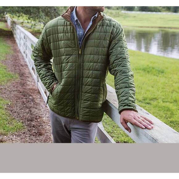 NEW ONWARD RESERVE grid quilted jacket in olive